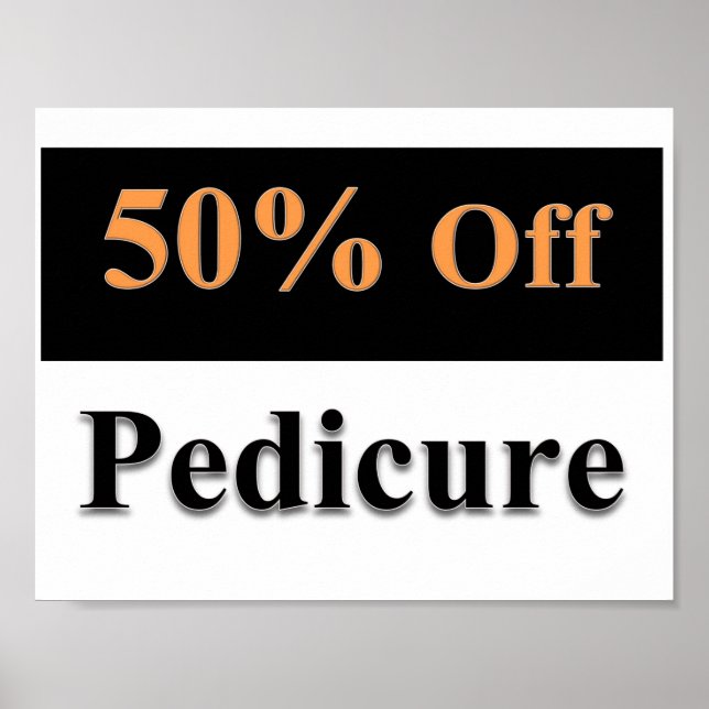 50% de réduction sur pédicure Poster Matte (Devant)