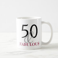 50 et cinquantième tasse fabuleuse de cadeau