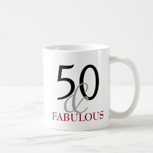 50 et cinquantième tasse fabuleuse de cadeau