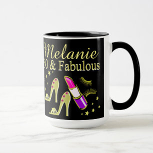 50 ET DIVA D'OR FABULEUX MUG PERSONNALISÉ