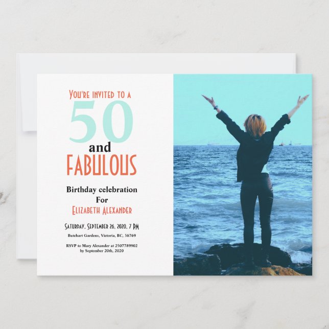 50 et fabuleuse 50e anniversaire photo (Devant)