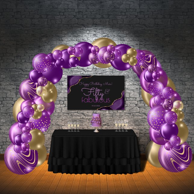 50 et fabuleuse bannière du 50e anniversaire (Créateur téléchargé)