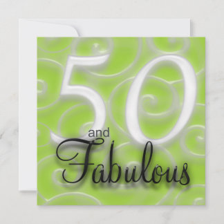 50 et fabuleuse invitation d'anniversaire