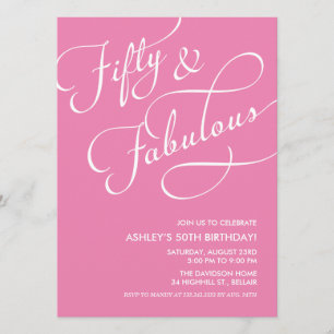 50 et fabuleuses invitations