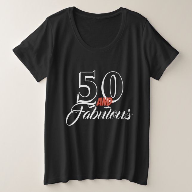 50 et fabuleux Anniversaire tendance (Design devant)