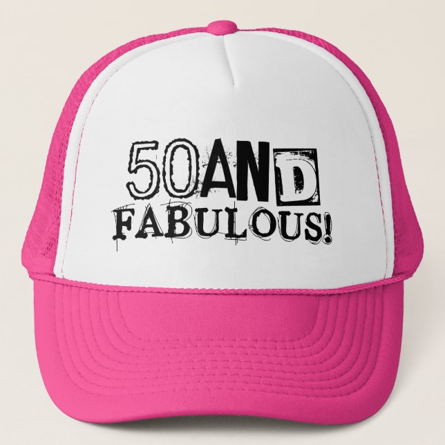 50 et fabuleux casquette d'anniversaire | style Vi (Devant)