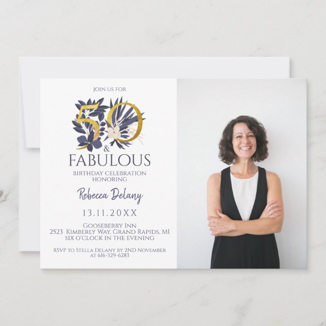 50 et fabuleux Elegant Blue Gold (Devant)