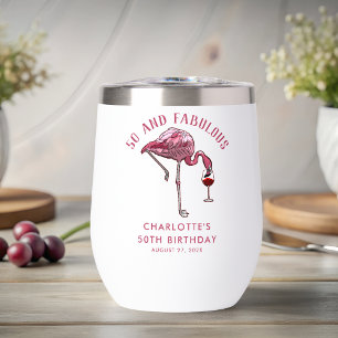 50 et fabuleux Flamant rose d'anniversaire Novelty