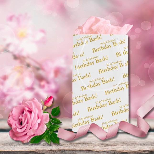 50 et fabuleux sac cadeau Gold personnalisable (Créateur téléchargé)