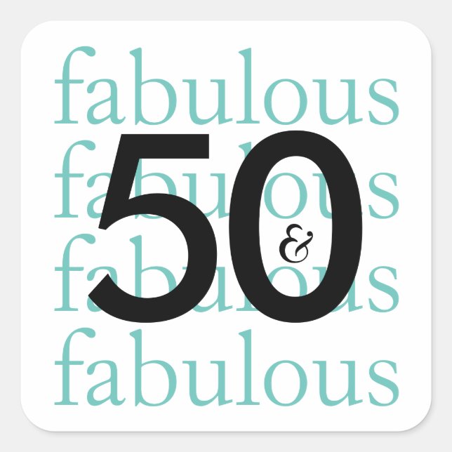 50 et fabuleux Stickers Anniversaire (Devant)