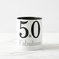 50 et Fabulous Birthday mug