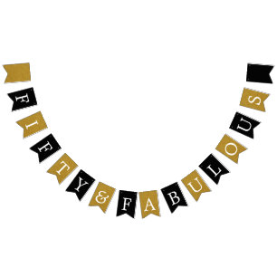 50 et Fabulous Gold Foil bannière d'anniversaire