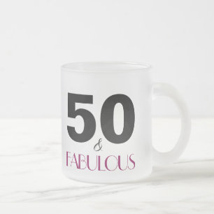 50 et Fabulous Pink 50e anniversaire Gift Mug