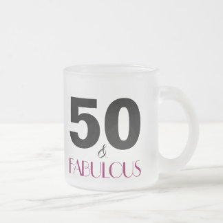 50 et Fabulous Pink 50e anniversaire Gift Mug