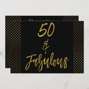 50 et invitation fabuleuse d'anniversaire de