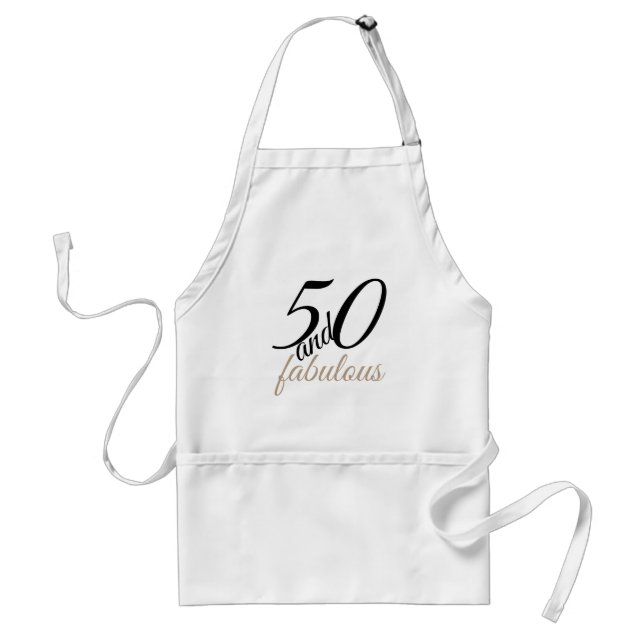 50 et tablier fabuleux de fête d'anniversaire (Devant)