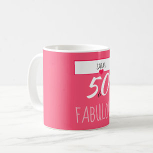 50 et tasse faite sur commande fabuleuse