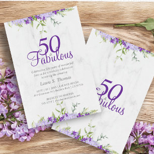 50 & Fabuleux Aquarelle Florale Teintes Violettes