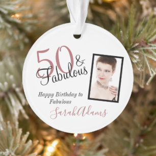 50 & Fabuleux nuances noires Acrylique d'anniversa