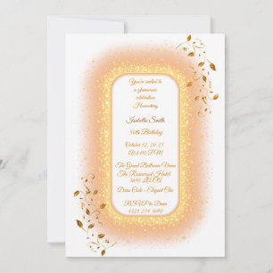 50&Fabulous Golden Anniversaire Invitation
