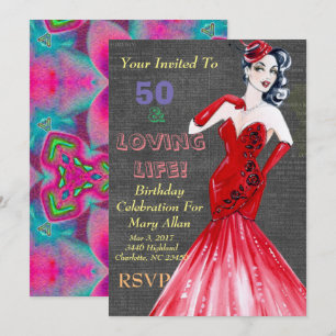 50 invitations à des fêtes de l'amour de la vie