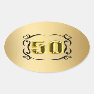 50 Phoques Et Stickers En Or