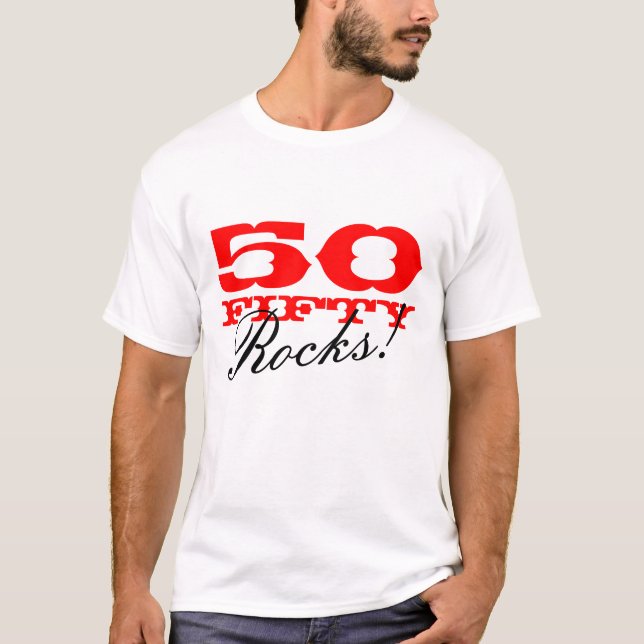 50 roches ! T-shirt pour la cinquantième fête (Devant)