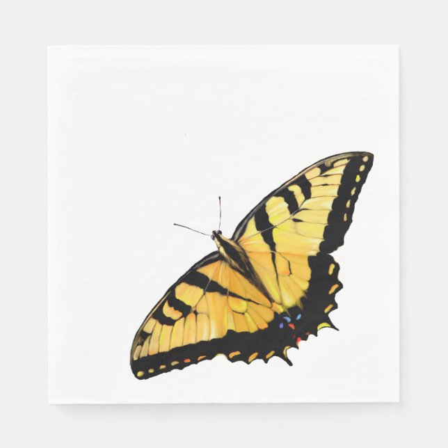 50 serviettes en papier Tigre Swallowtail (Devant)