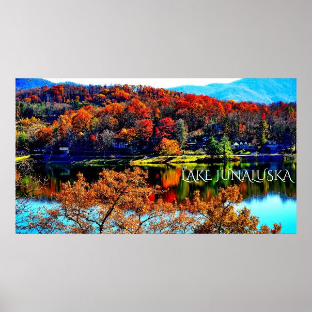 50 X 27 LAKE JUNALUSKA PREMIUM CANVAS GLOSS POSTER (Devant)
