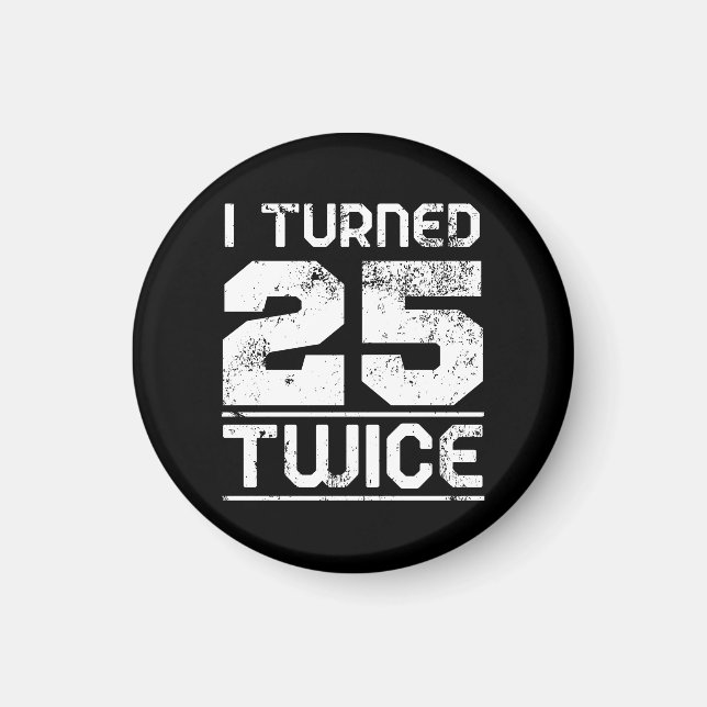 50e anniversaire amusant aimant (Devant)