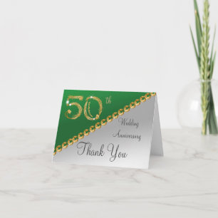 50e anniversaire Argent & Or, Merci vert