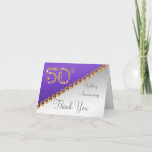 50e anniversaire Argent & Or, Merci violet