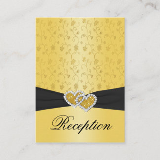 50e Anniversaire Cartes de réception Coeurs jointe