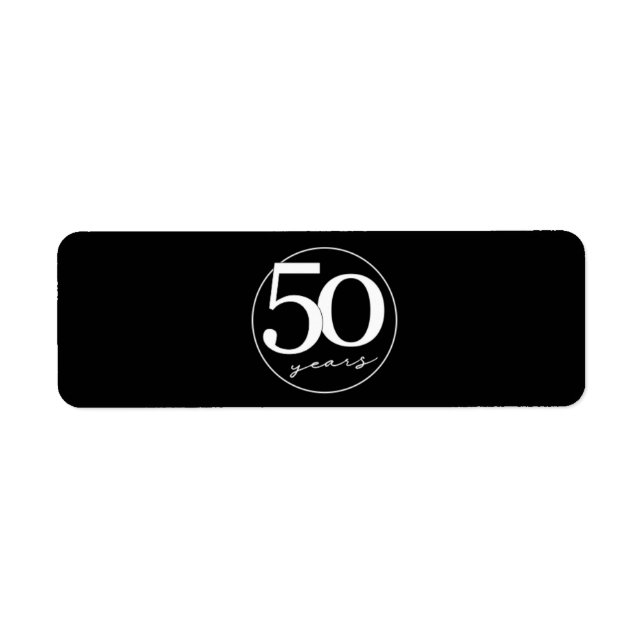 50e anniversaire Cigar Seal Étiquette Party Favor  (Devant)