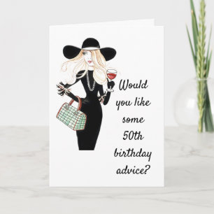 *50e ANNIVERSAIRE CONSEILS* À UN AMI OU UNE Carte 