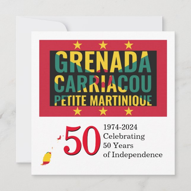 50e anniversaire de l'indépendance du GRENADIAN 20 (Devant)