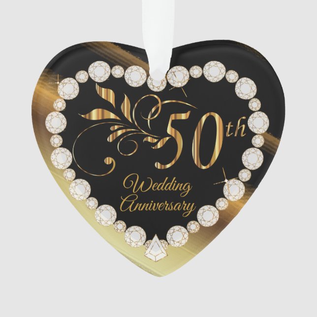 50e anniversaire de Mariage d'or Conception (devant)