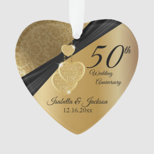 50e anniversaire de Mariage d'or Conception de con