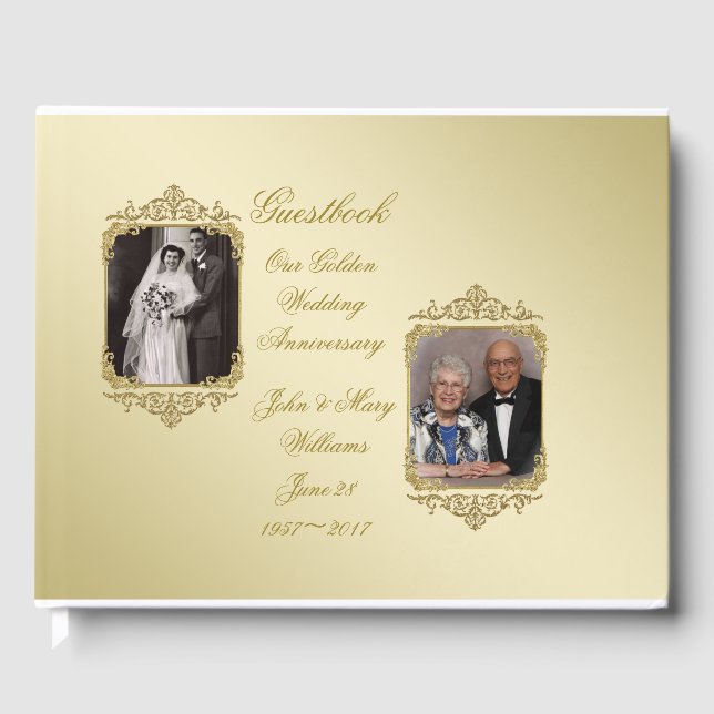 50e anniversaire de Mariage d'or Livre d'or (Recto)