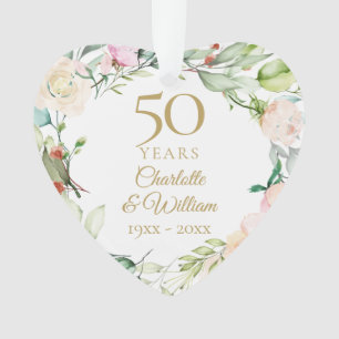 50e anniversaire de Mariage d'or photo florale
