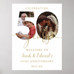 50e anniversaire du Mariage 2 Affiche de bienvenue