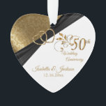 50e anniversaire du Mariage 💕 Conception de l'ésa<br><div class="desc">50e anniversaire de Mariage Garder l'ornement de conception de saké. Ce beau ornement sera un succès avec ce couple spécial ou cette ou ces personnes. Il fonctionnerait aussi bien pour tout autre événement ou occasion comme un fiançailles, un mariage, un anniversaire, un diplôme, une retraite, etc... en changeant simplement le...</div>