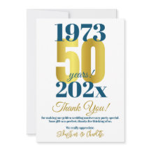 50e anniversaire du Mariage Merci