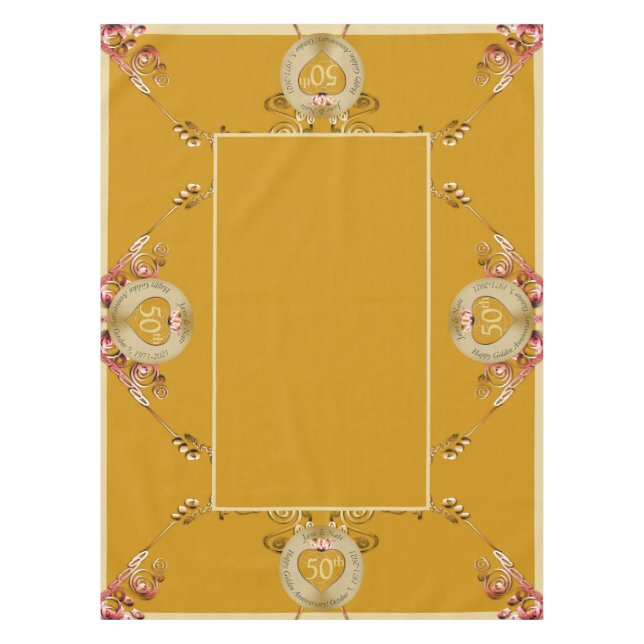 50e anniversaire du Mariage Nappe (Devant)