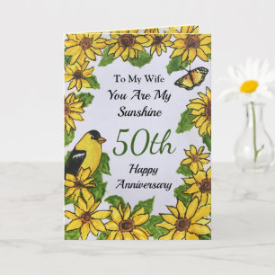 50e Anniversaire Femme Vous êtes ma carte soleil