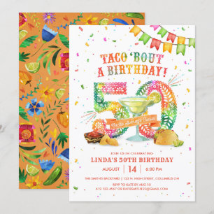 50e anniversaire Fiesta Invitation