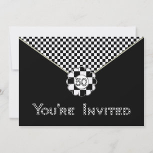 50E ANNIVERSAIRE INVITATION À LA FÊTE - NOIR / WHT