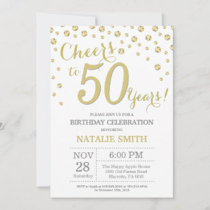 50e anniversaire Invitation au diamant de la Parti