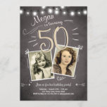 50e anniversaire Invitation Vintage 50e anniversai<br><div class="desc">Une façon parfaite de invitation vos invités à cette fête d'anniversaire !</div>