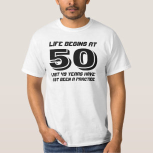 50e anniversaire La vie commence à 50 T-shirt